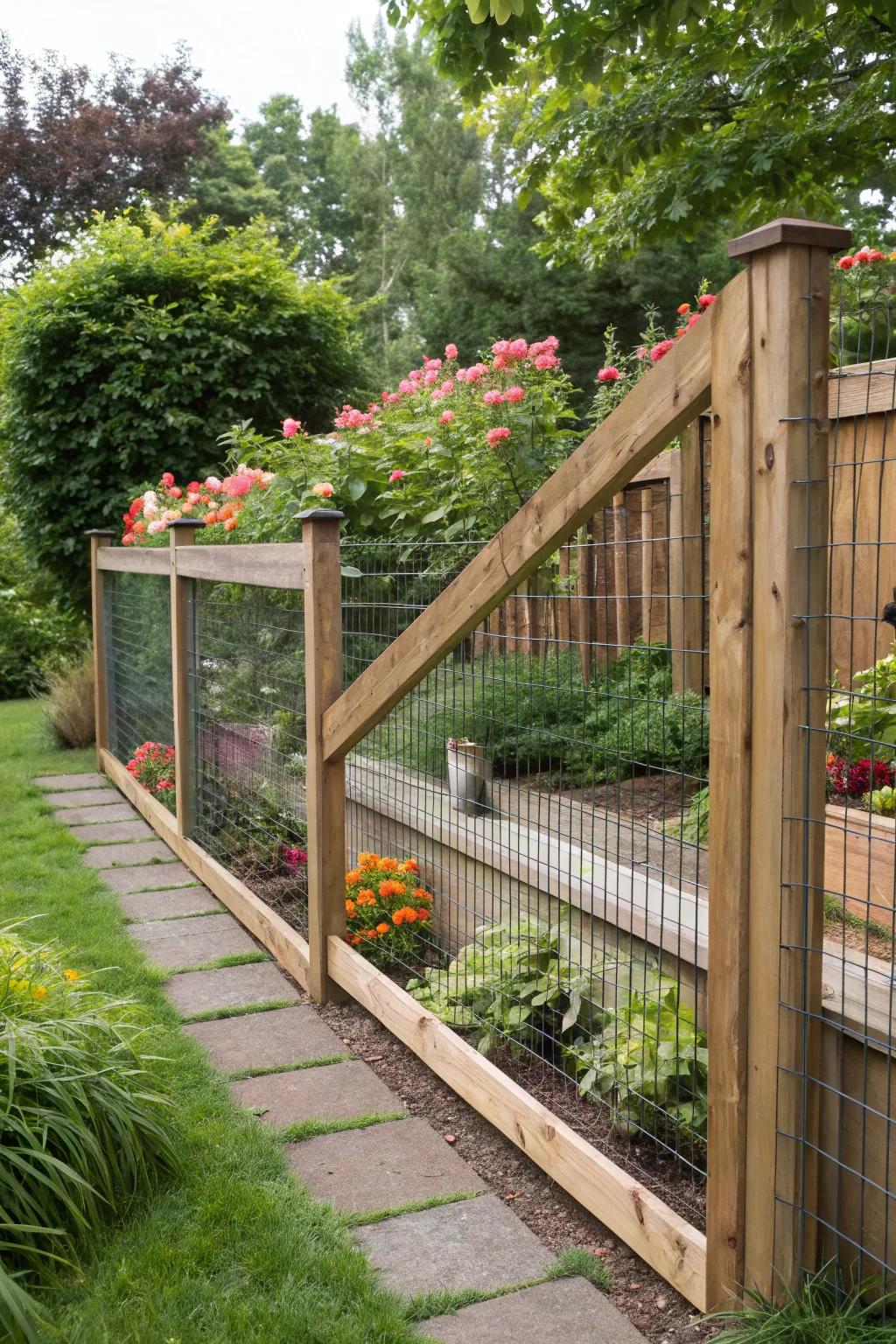 Angled fences provide a smart solution for keeping cats contained.