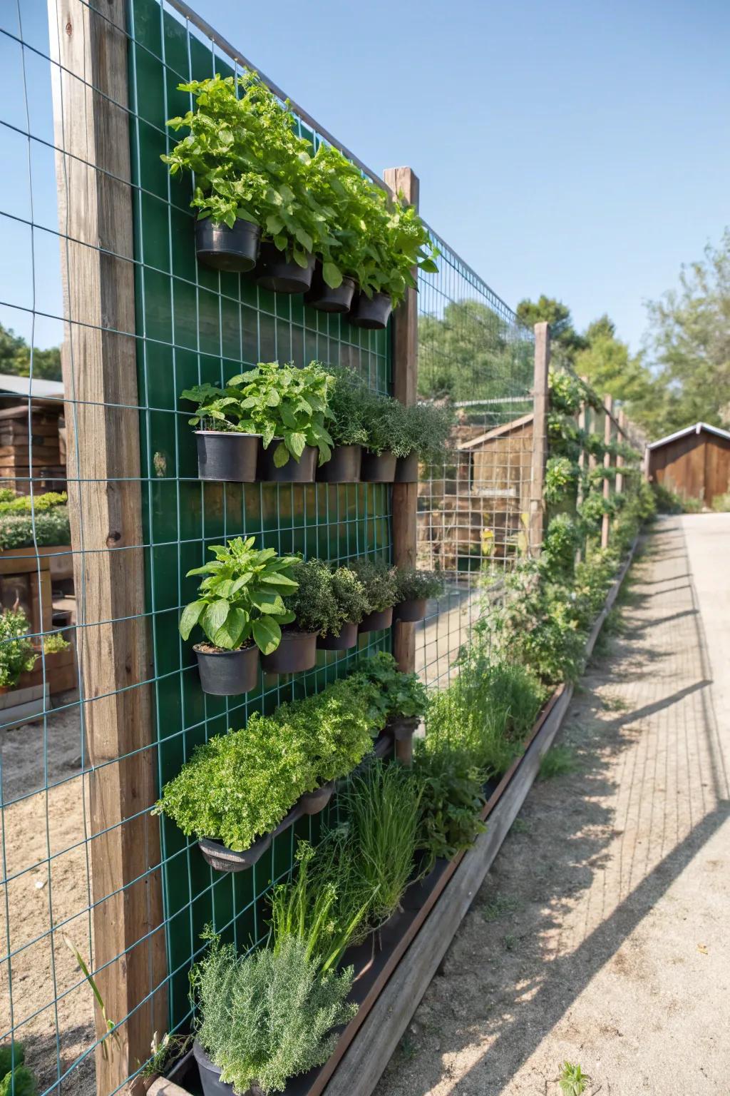 Turn your fence into a lush vertical garden.