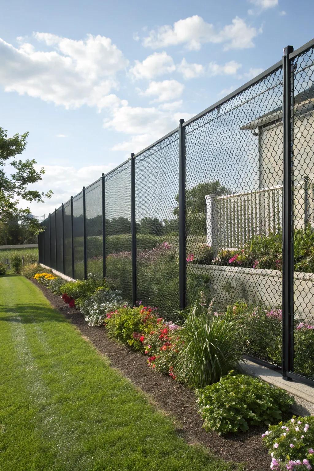Sleek and stylish mesh screens for a modern touch.