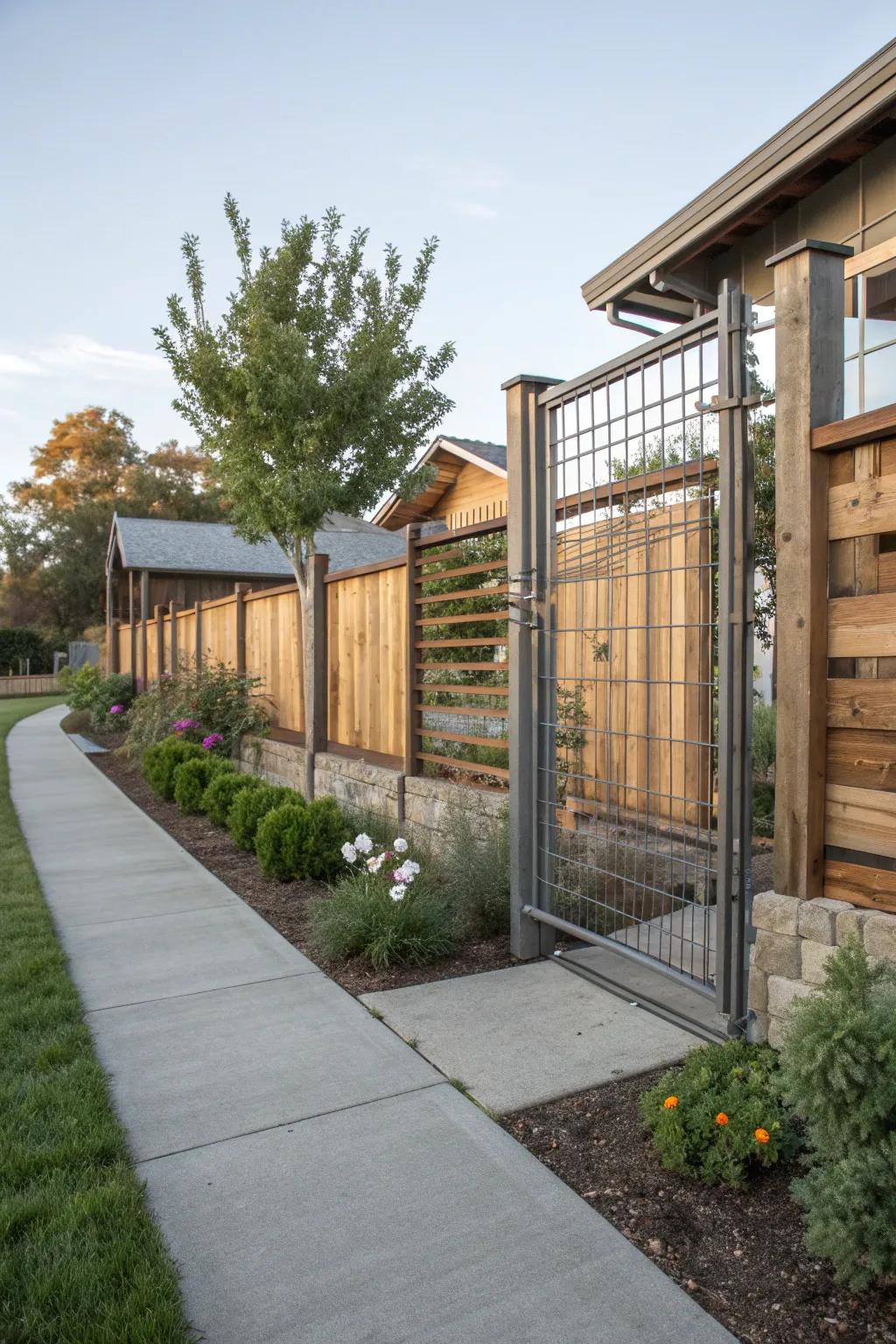 The perfect blend of metal and wood for a modern-industrial look.