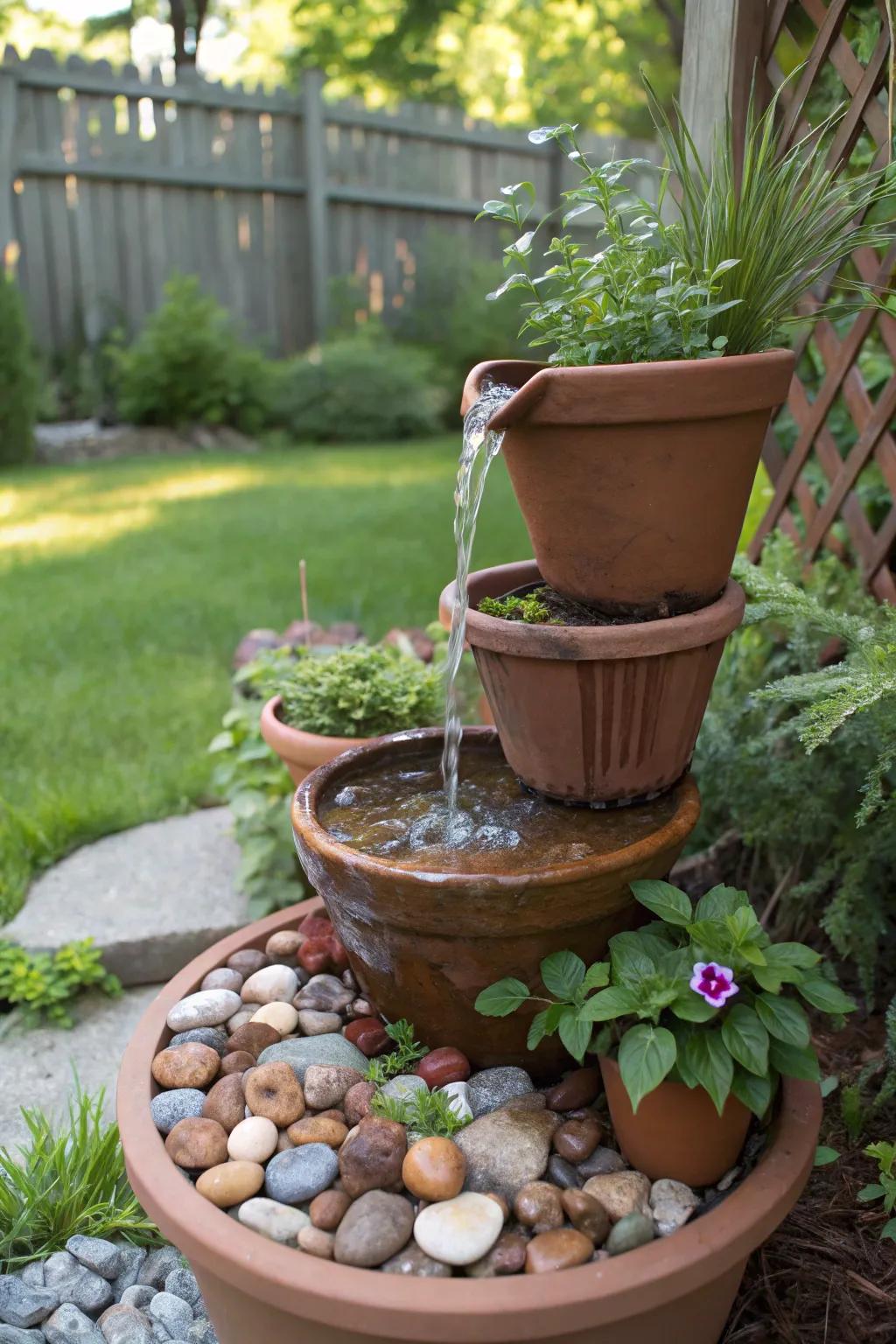 Add serenity to your space with a budget-friendly water feature