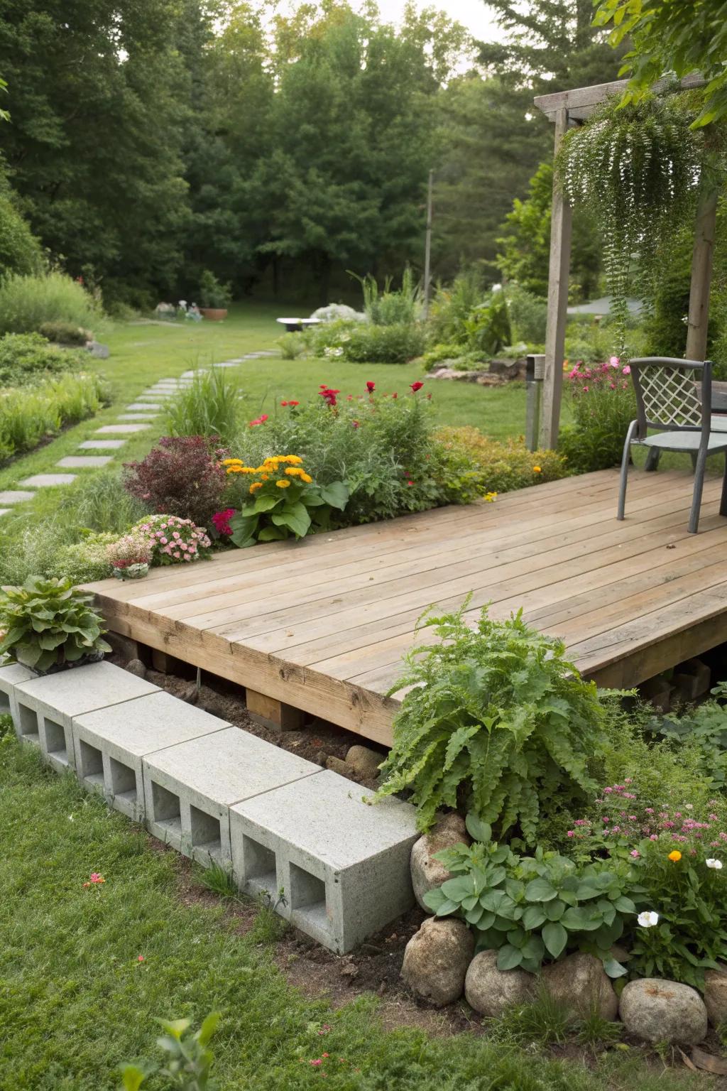 A versatile floating deck offers endless possibilities for outdoor enjoyment.