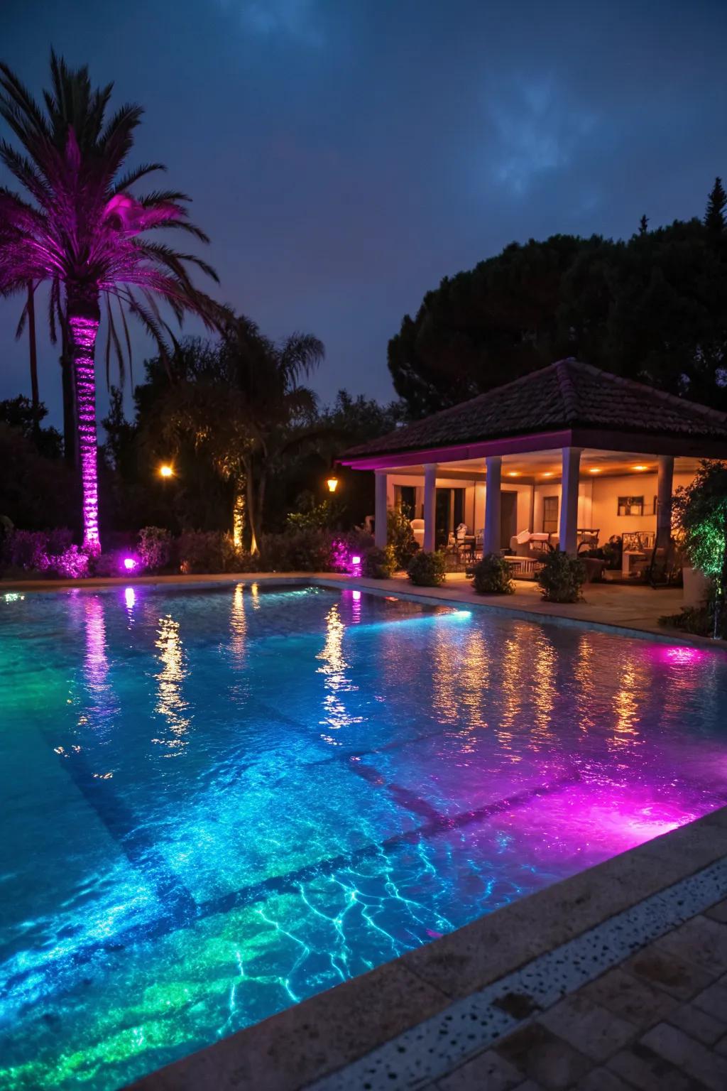 Illuminate your nights with stunning pool lighting.