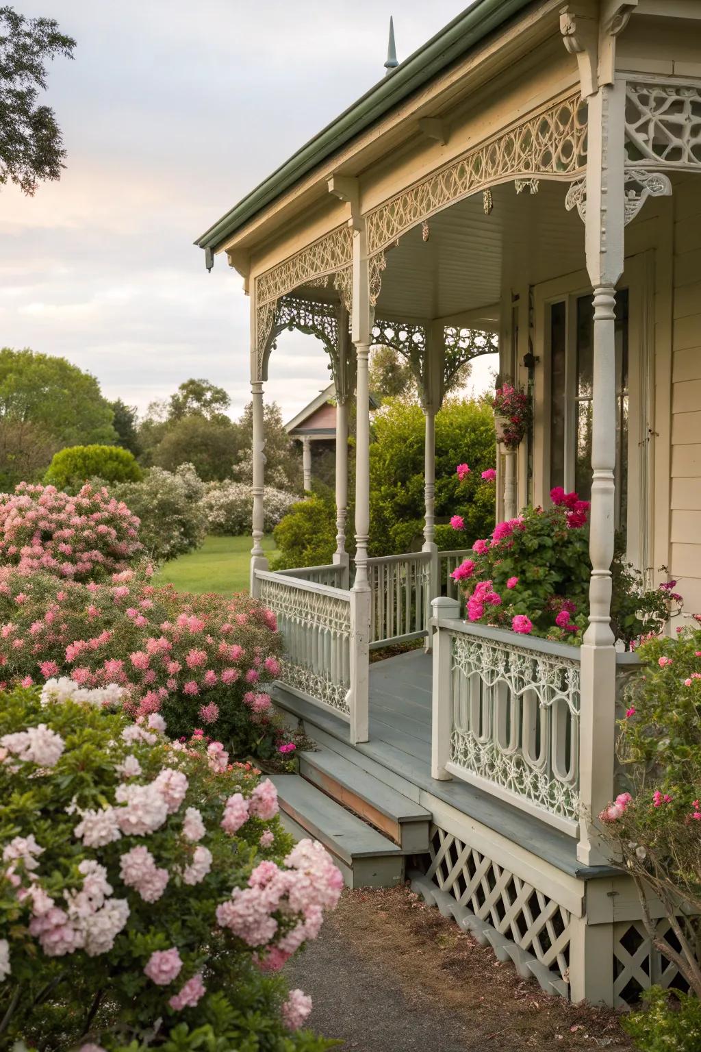 Victorian railings bring intricate elegance to your porch.