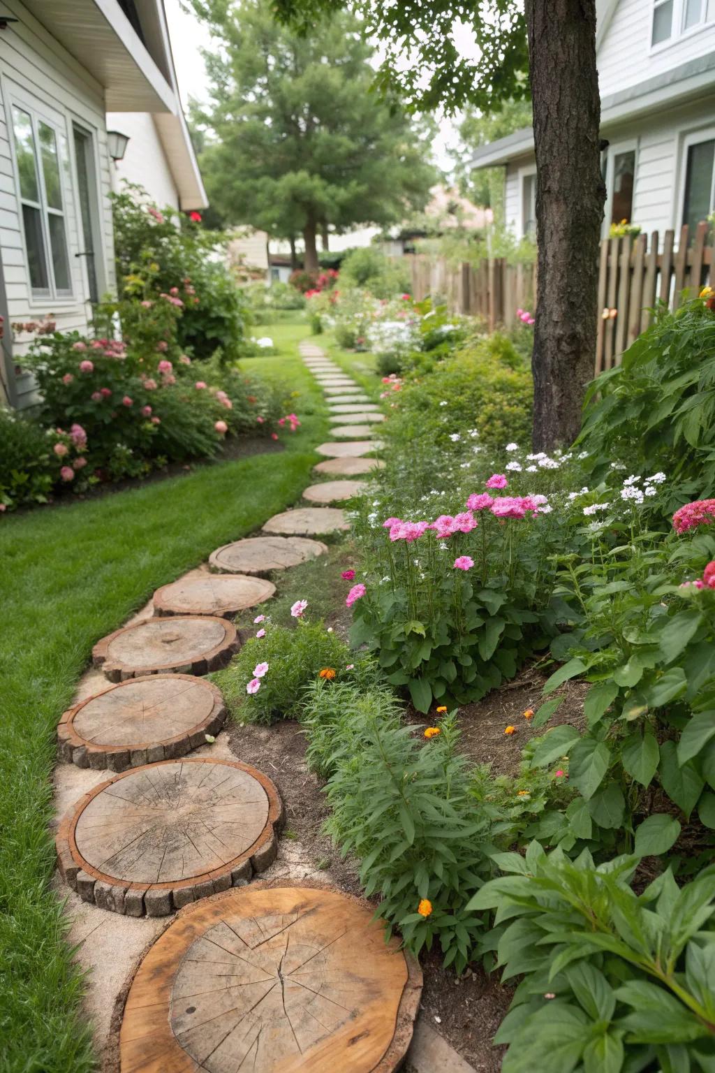 A whimsical path invites you to explore the garden.