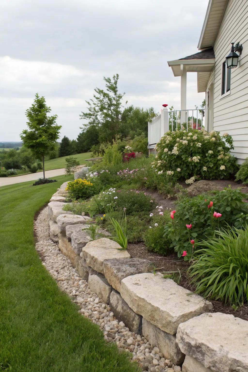 Defined borders keep your berm looking polished.