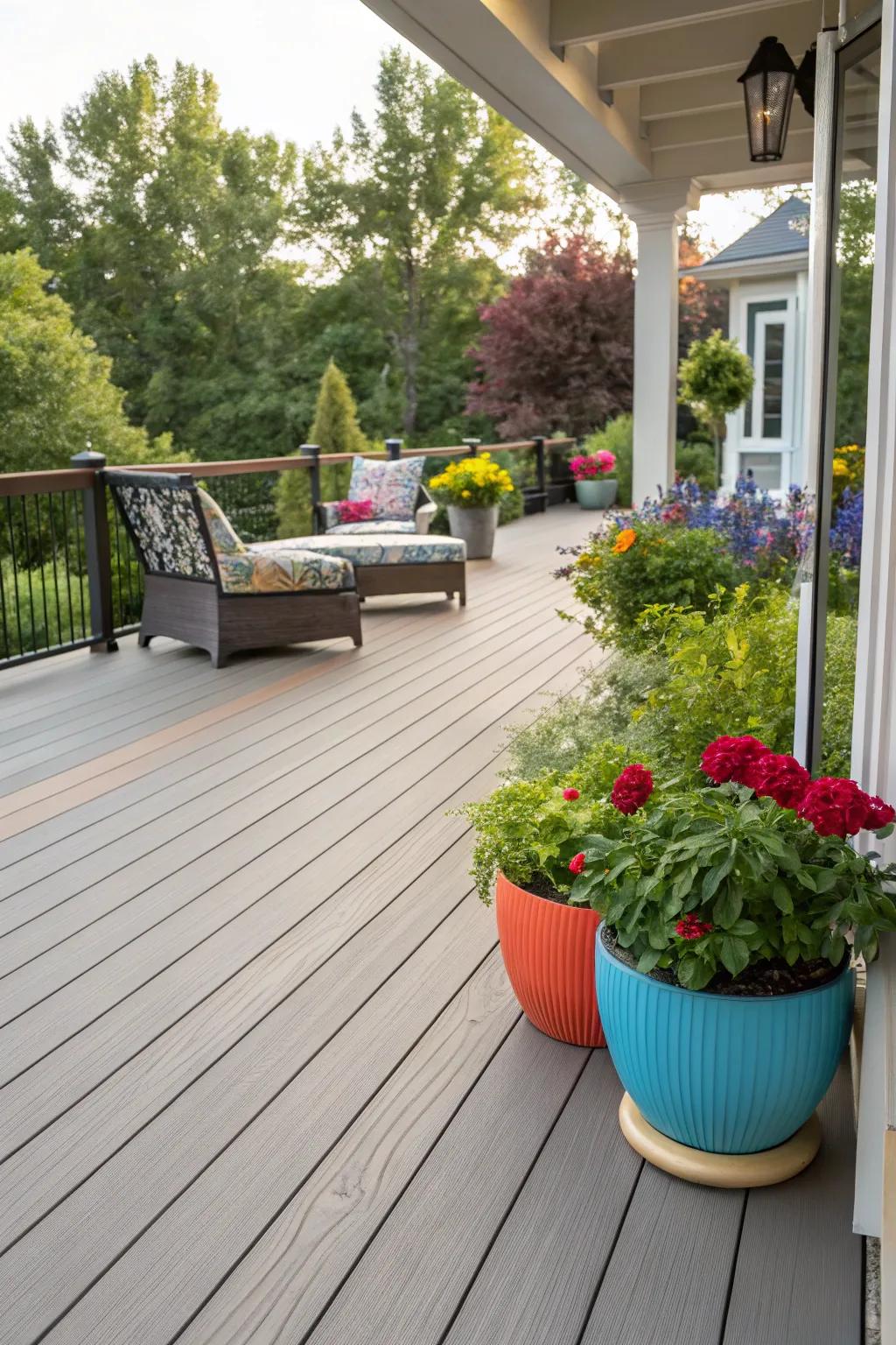 Enjoy the look of wood with minimal maintenance.