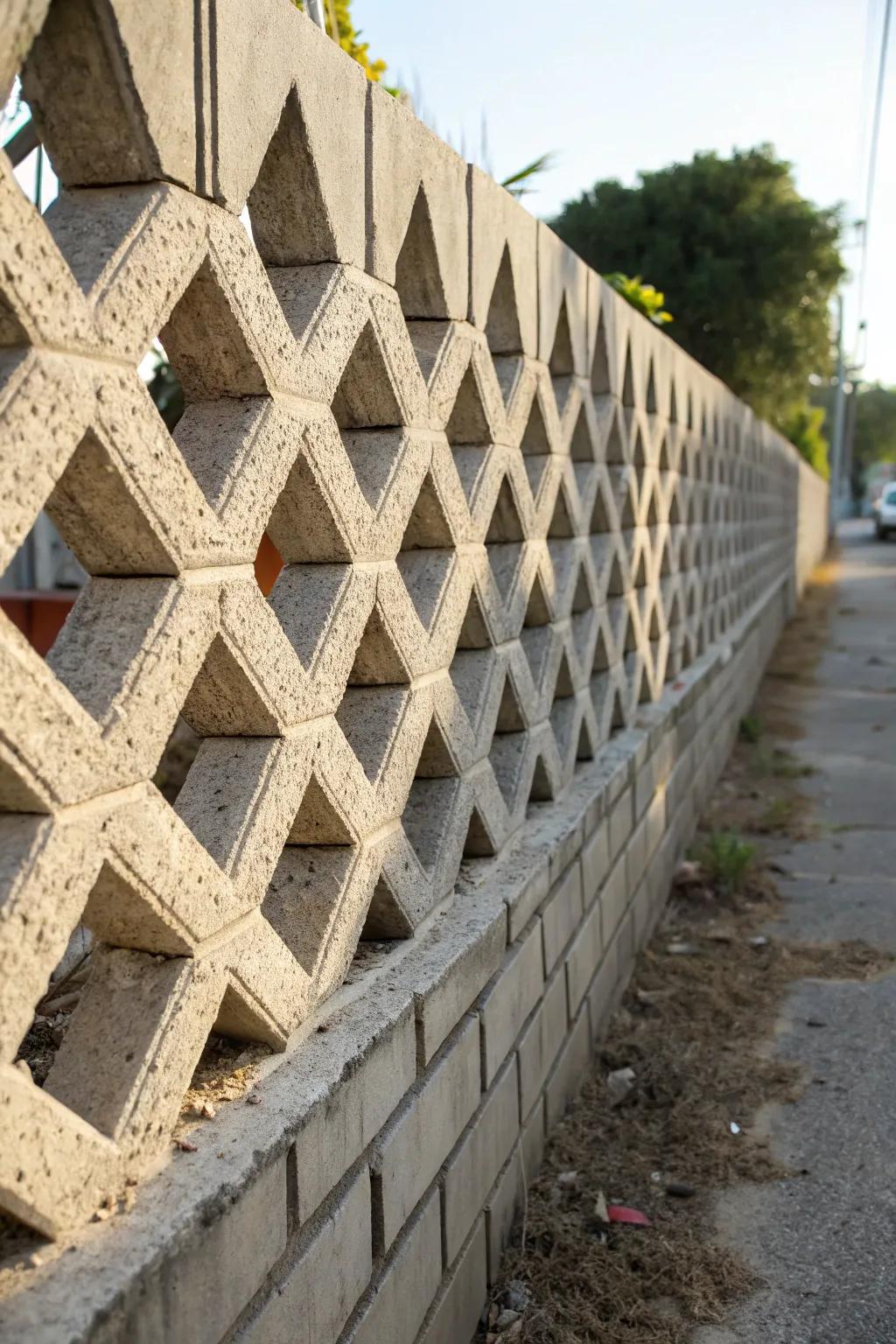 Create eye-catching patterns with simple block arrangements.