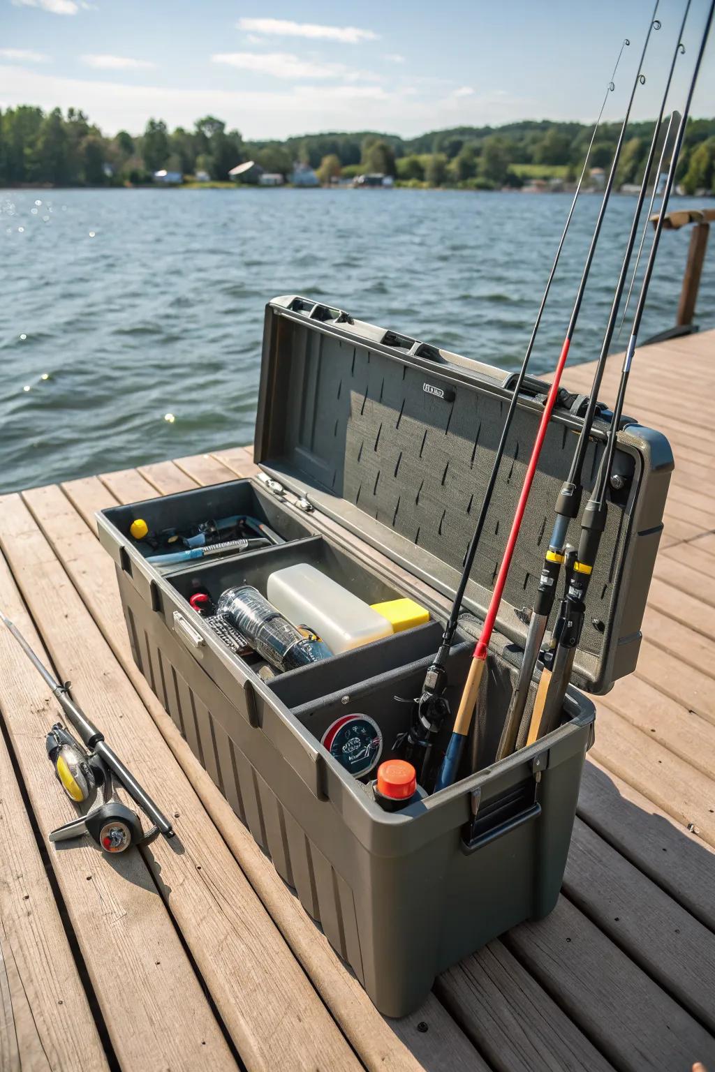 Weatherproof dock boxes are essential for protecting your gear from the elements.
