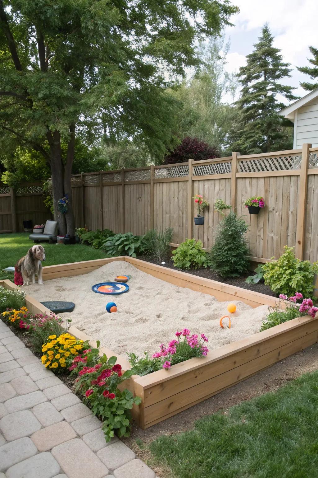 A dig-friendly zone to satisfy natural instincts.