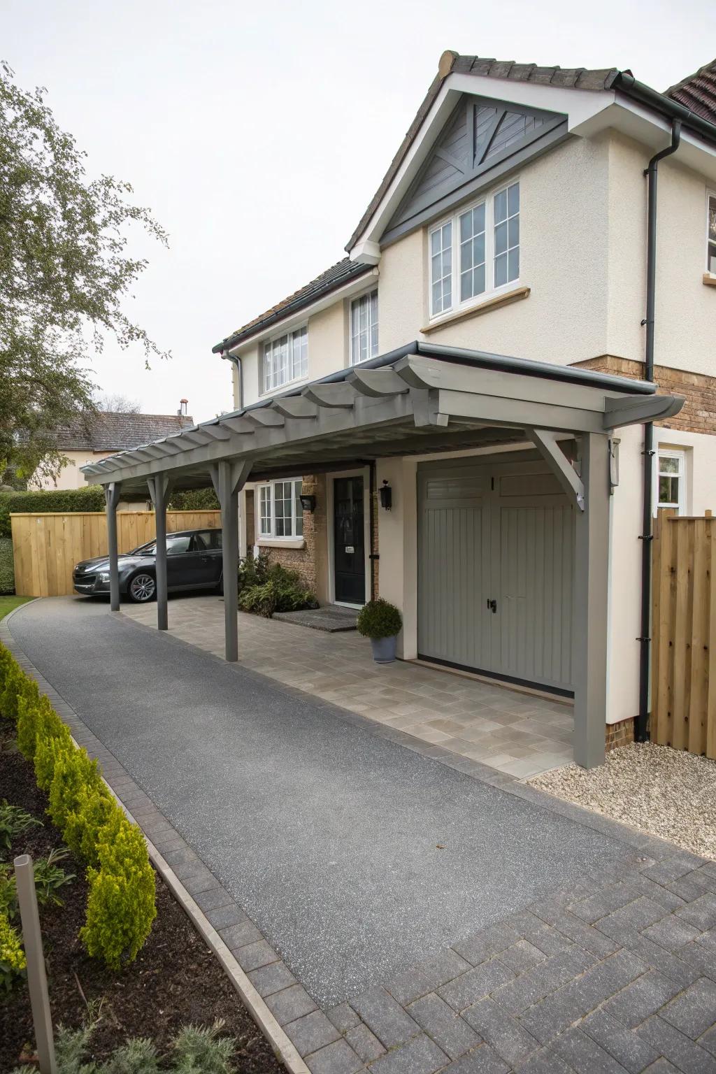 Attached carports blend effortlessly with your home's architecture.