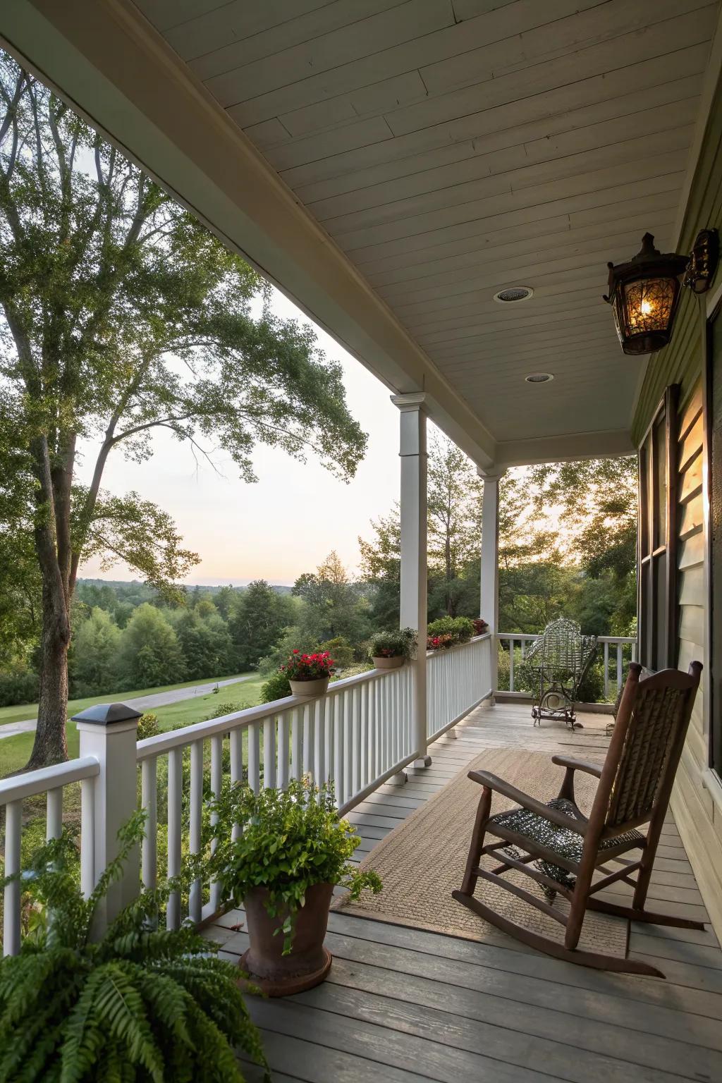Extend your porch roof for added protection and style.