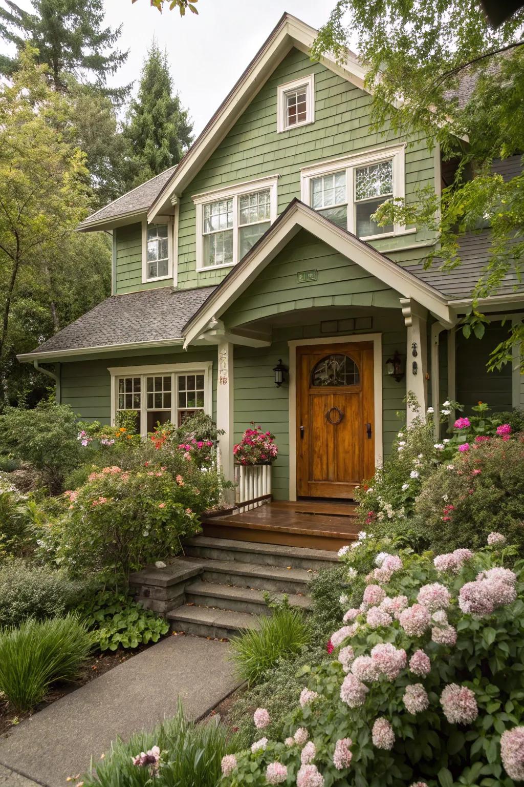 Warm wood tones provide a natural appeal to the home.