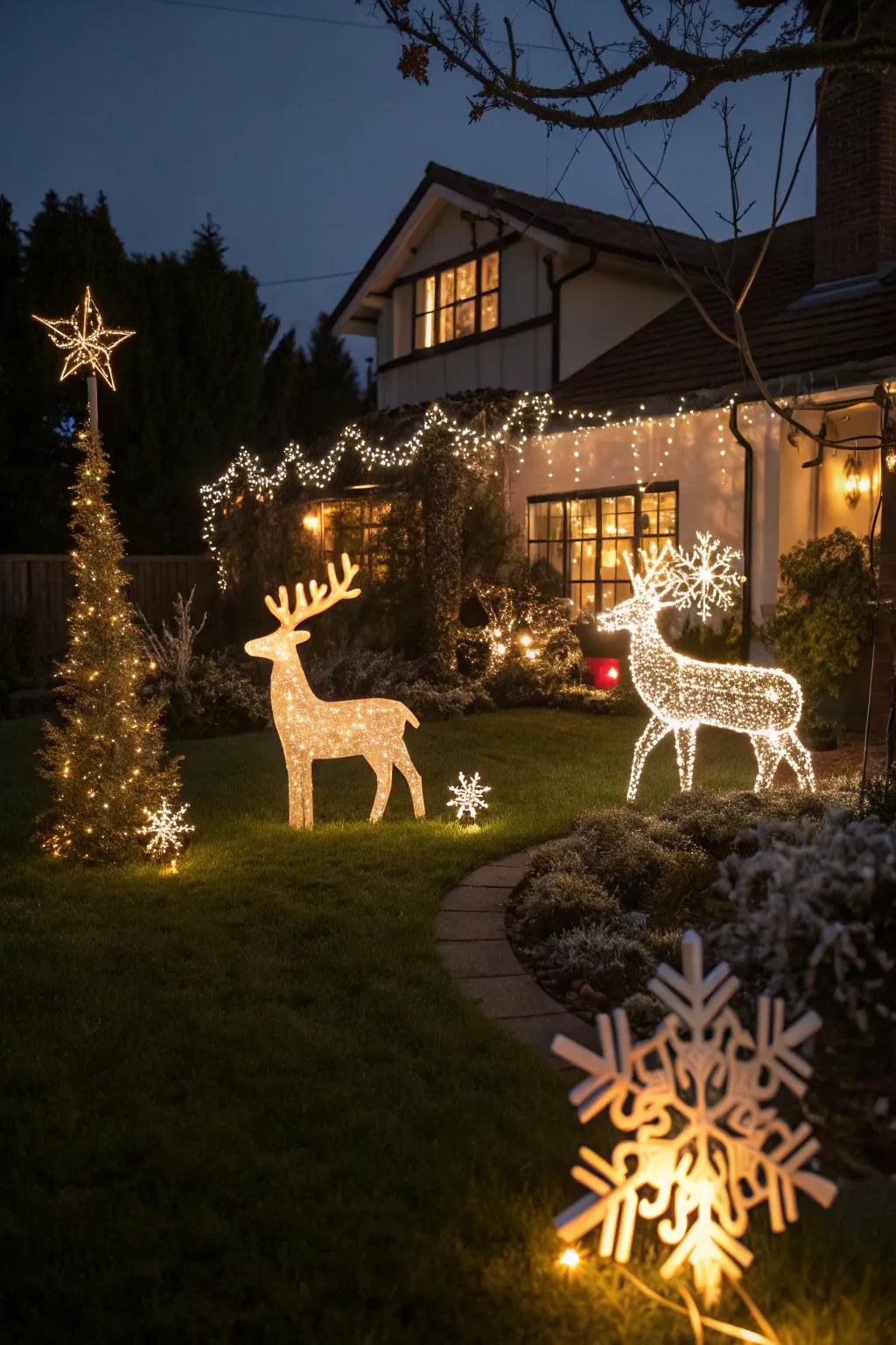 Giant light displays bring a magical glow to your outdoor space.