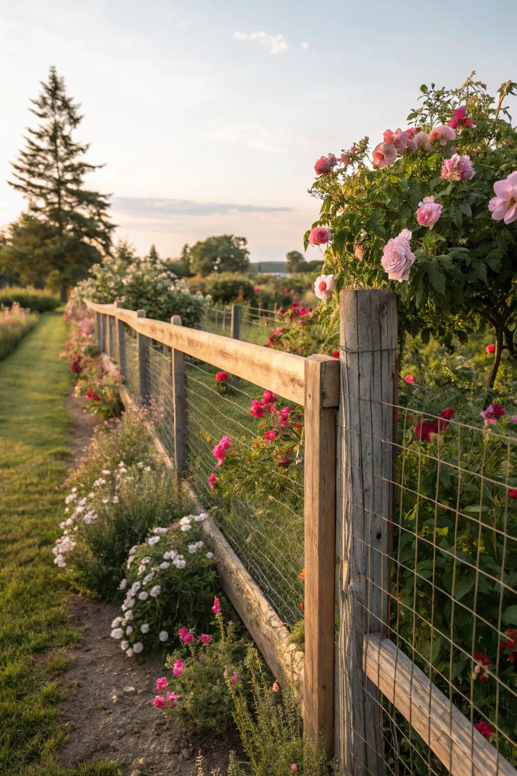 Wire mesh fences offer visibility and security in one package.