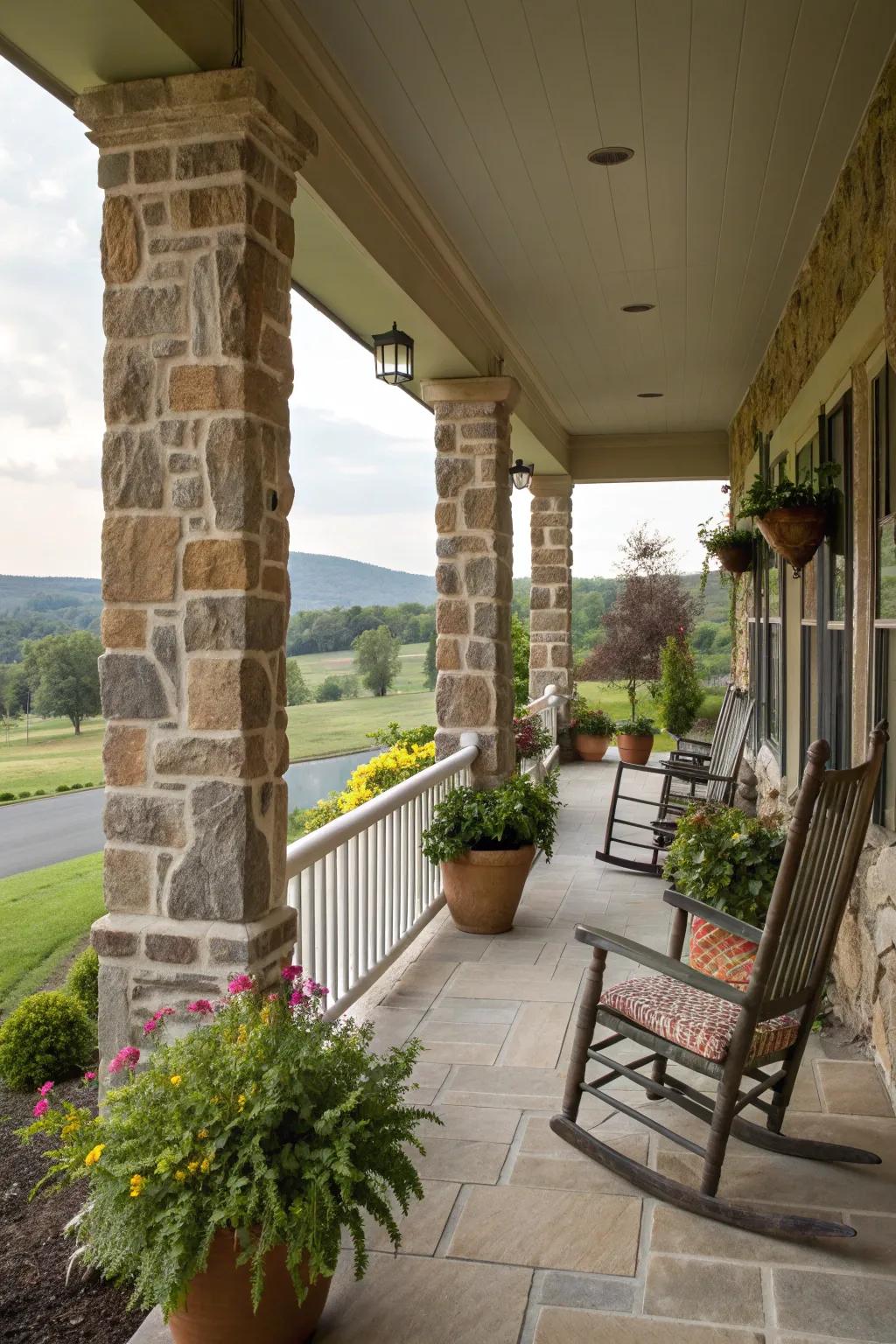 A welcoming seating area makes every porch feel like home.