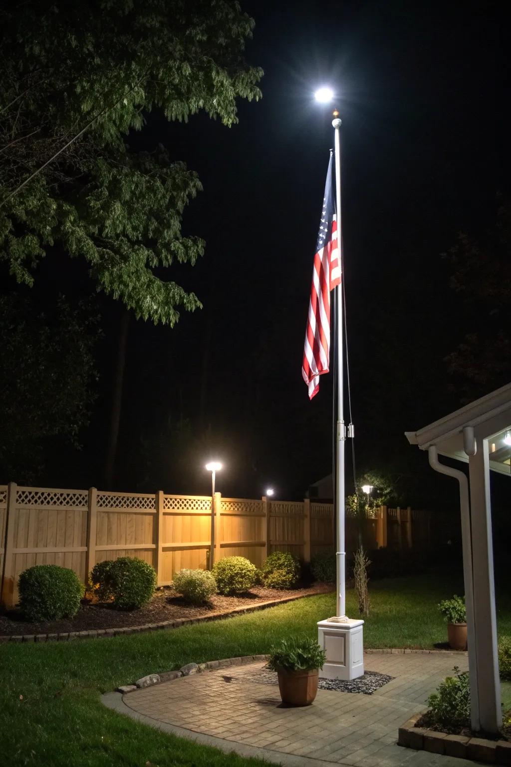 Mounted lights offer a streamlined and modern lighting approach.