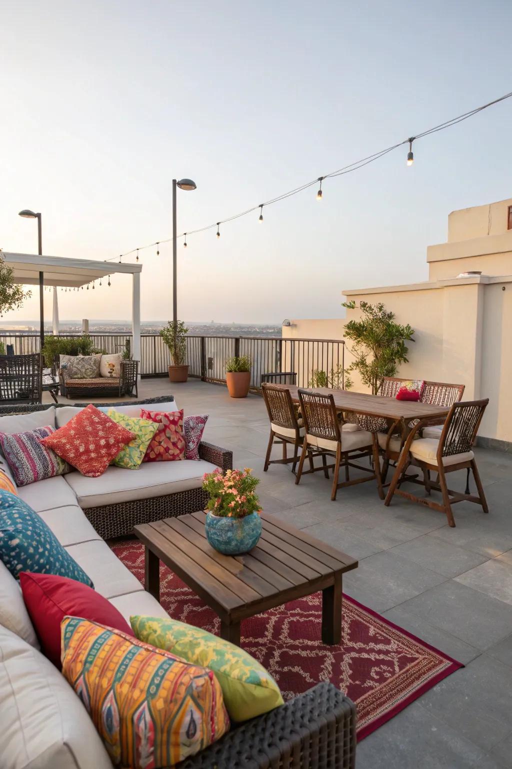 Versatile outdoor furniture makes your patio a true living space.