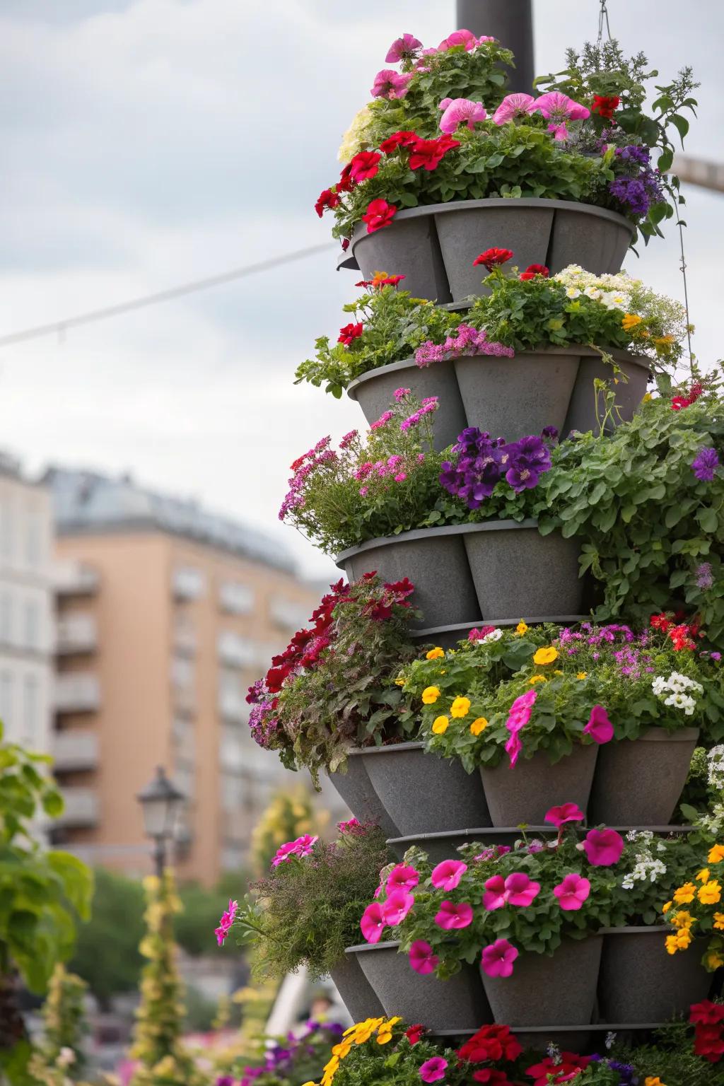 Bring drama to your patio with a vertical garden.