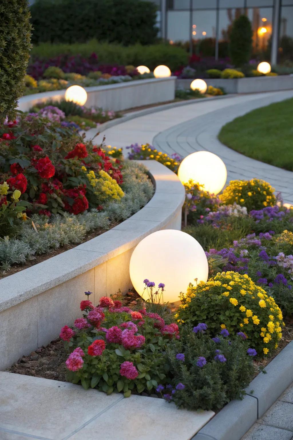 Add a modern touch with globe lights.