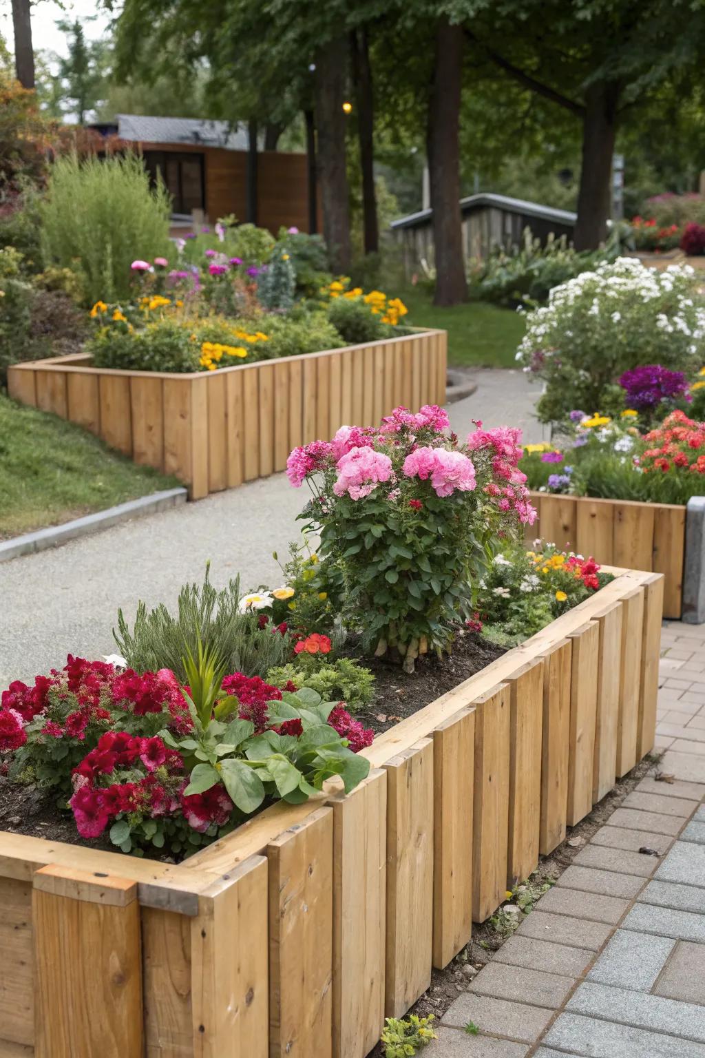 Defined borders bring a neat and organized look to your garden.