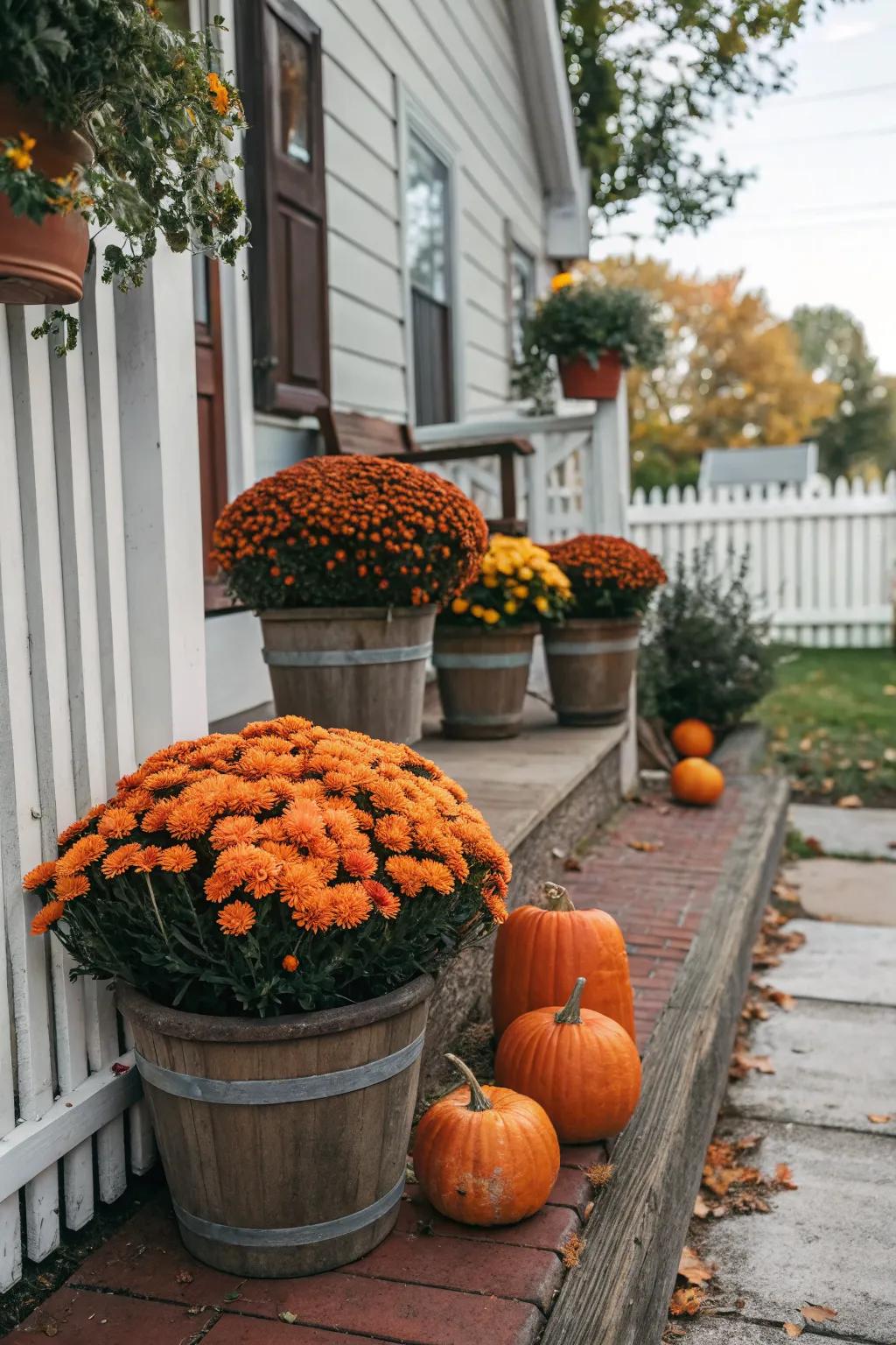Celebrate the seasons with themed flower pots.