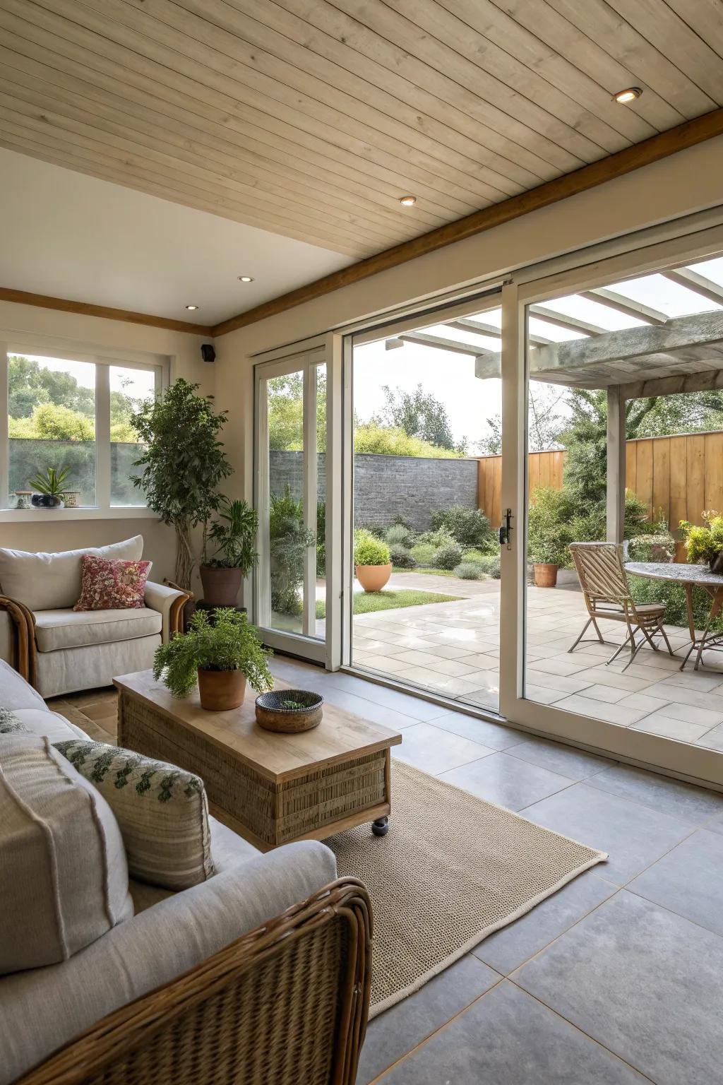 A flawless blend of indoor and outdoor spaces.