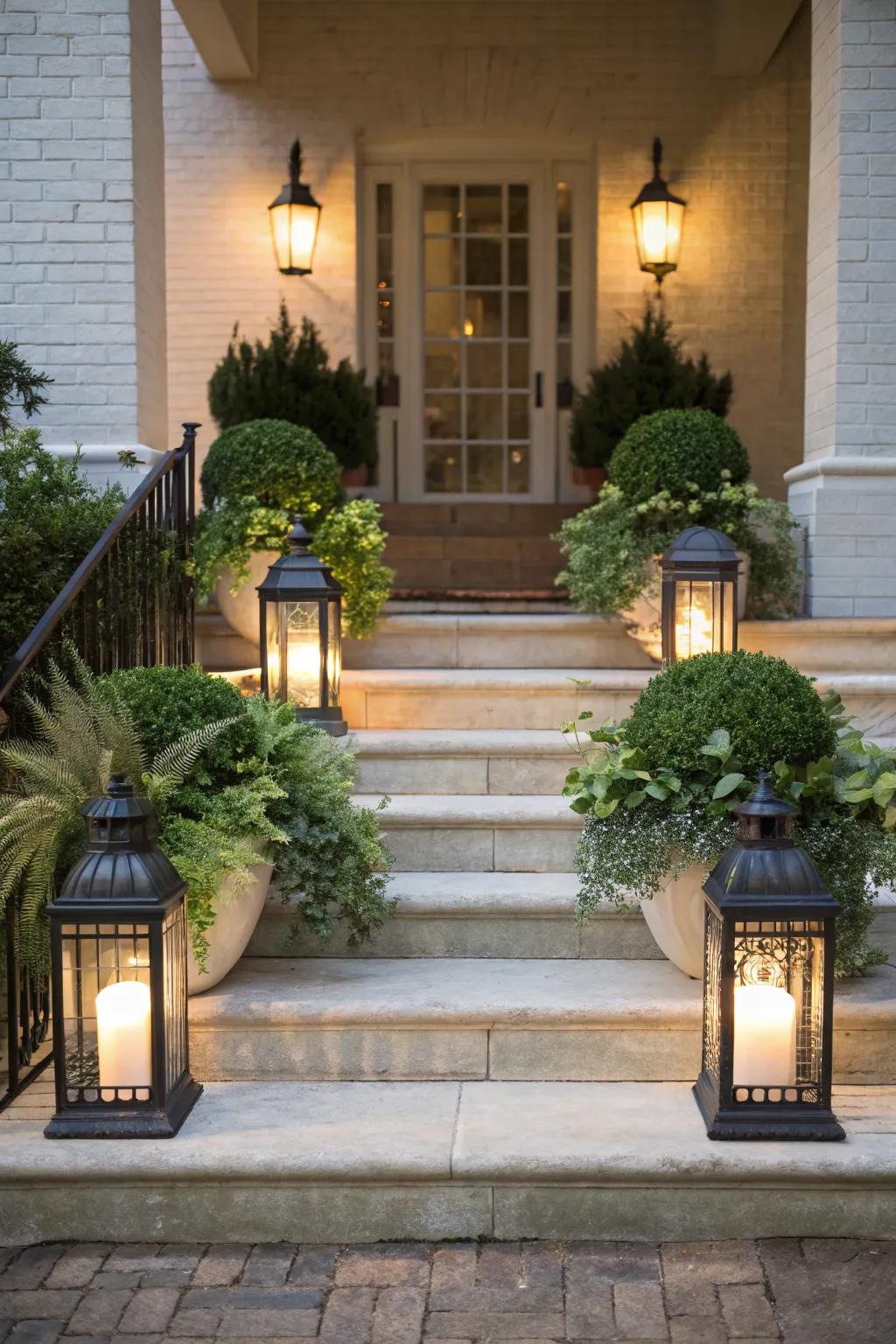 Symmetry brings balance and elegance to any stoop design.