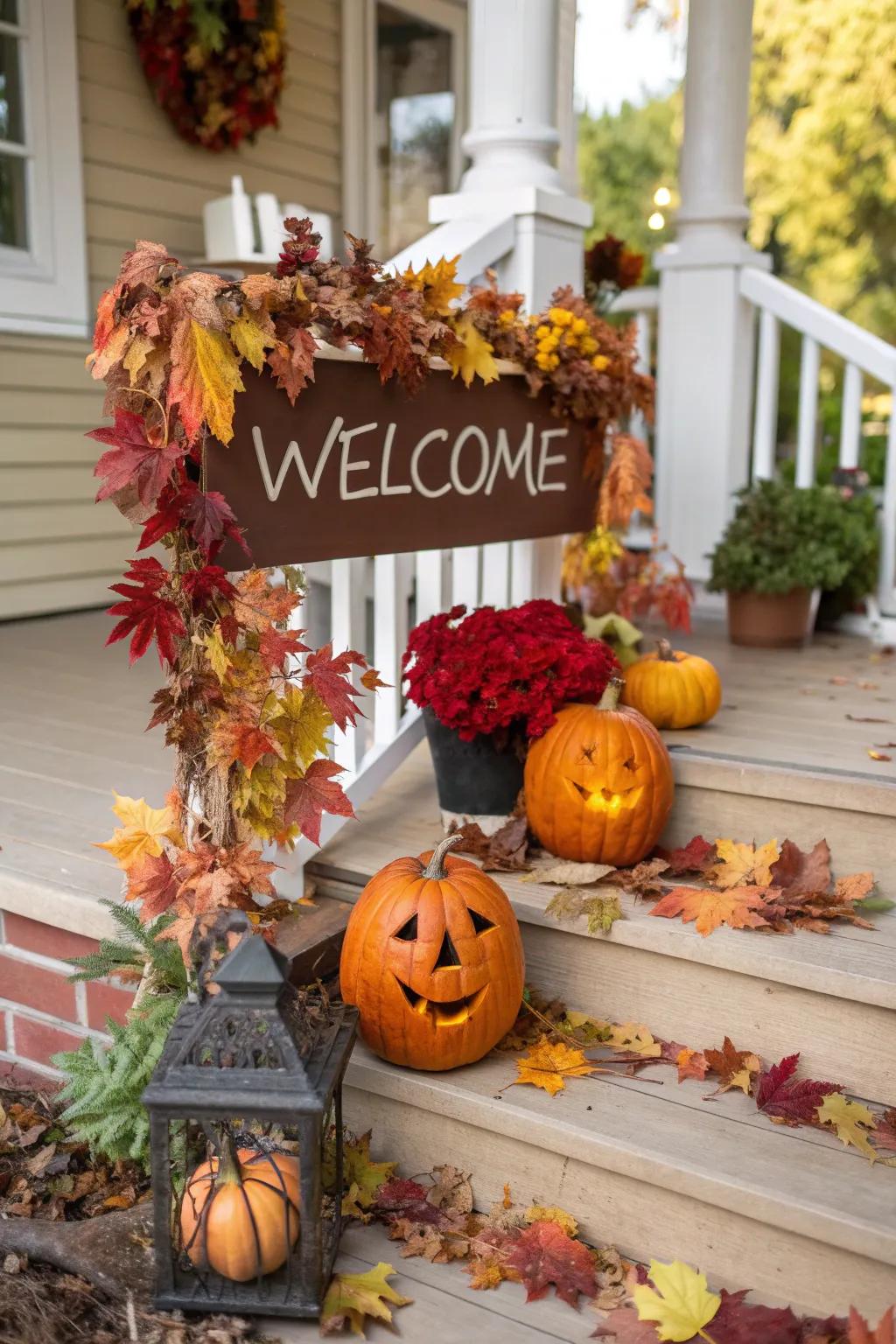 Seasonal themes keep your entryway in tune with nature's changes.