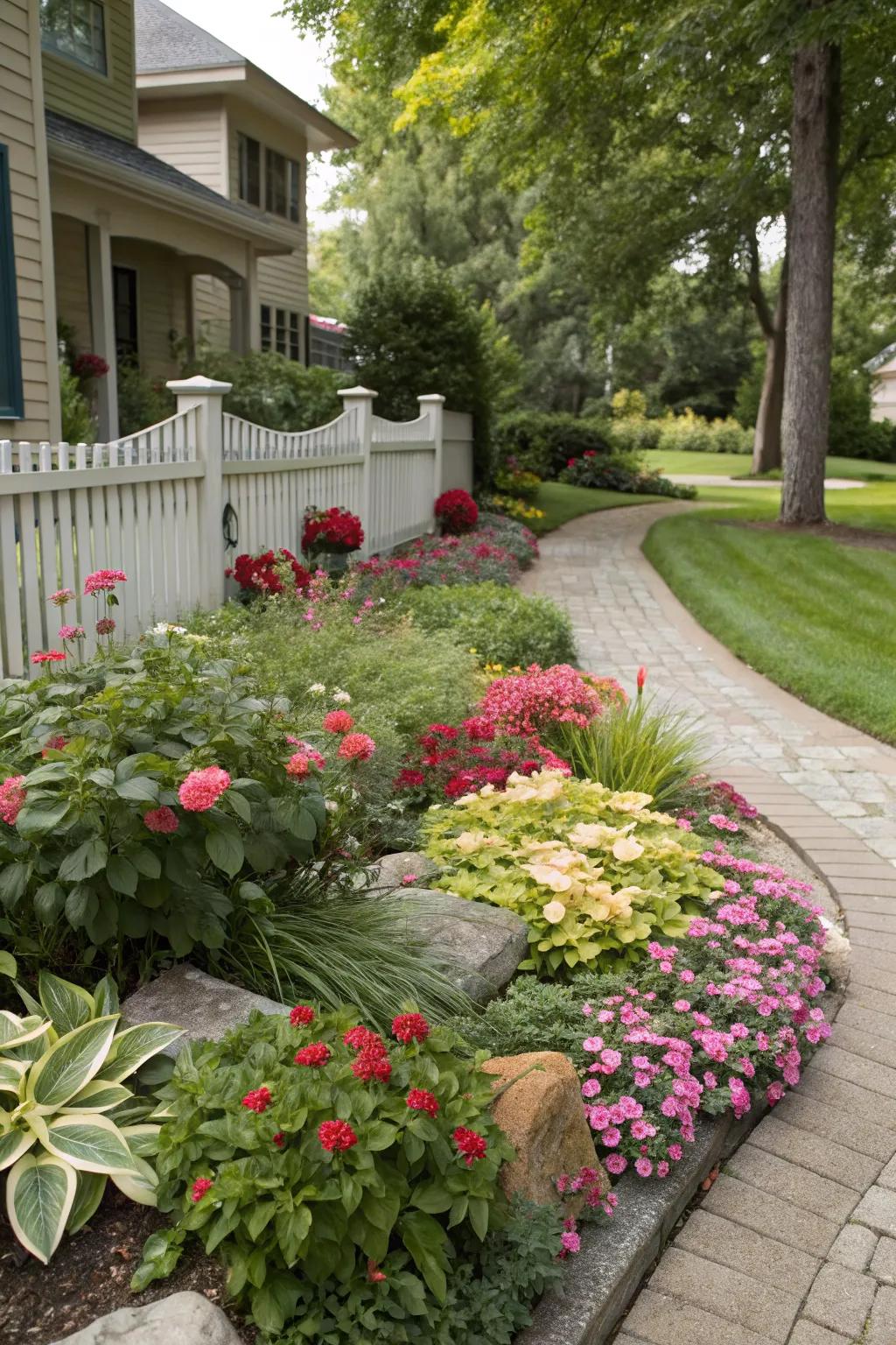 Layer your plants for added depth and interest.