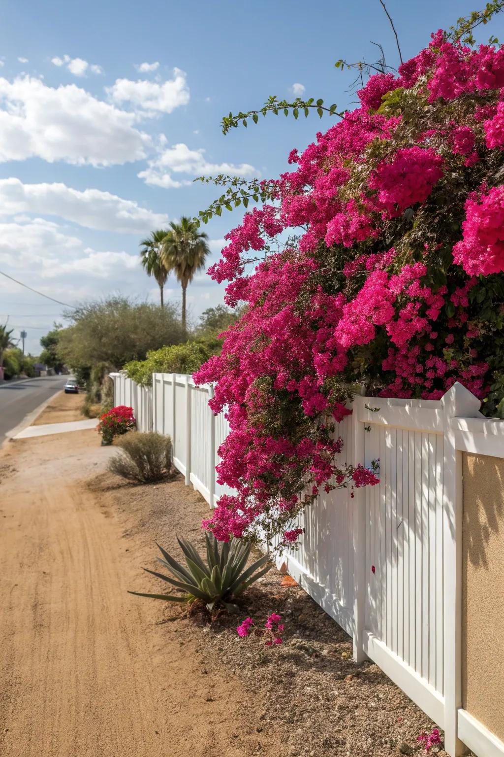 Bougainvillea adds a vibrant splash of color to any desert landscape.