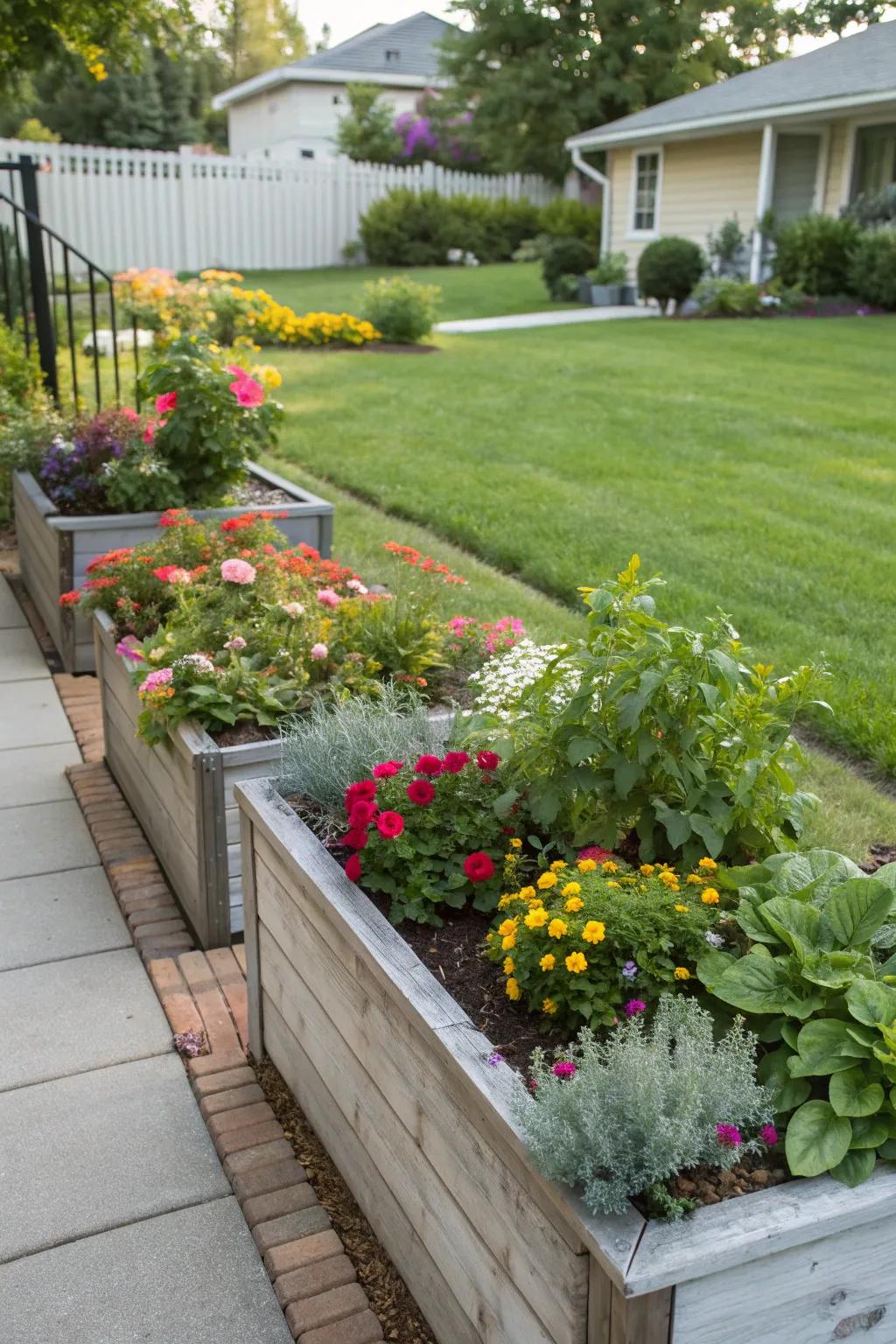 Enhance your gardening with raised planters.