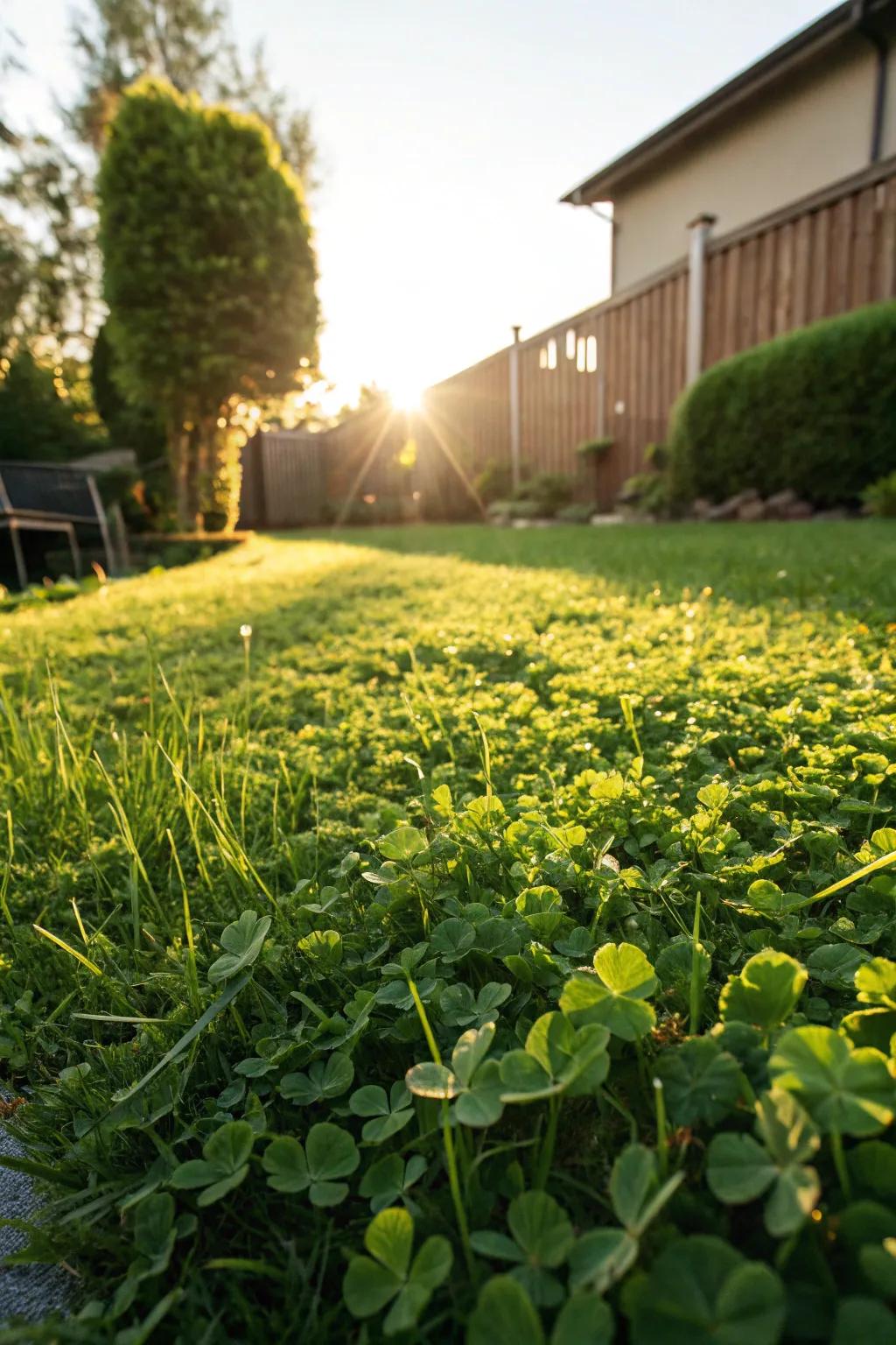 Clover lawns are eco-friendly and add a touch of charm to any yard.
