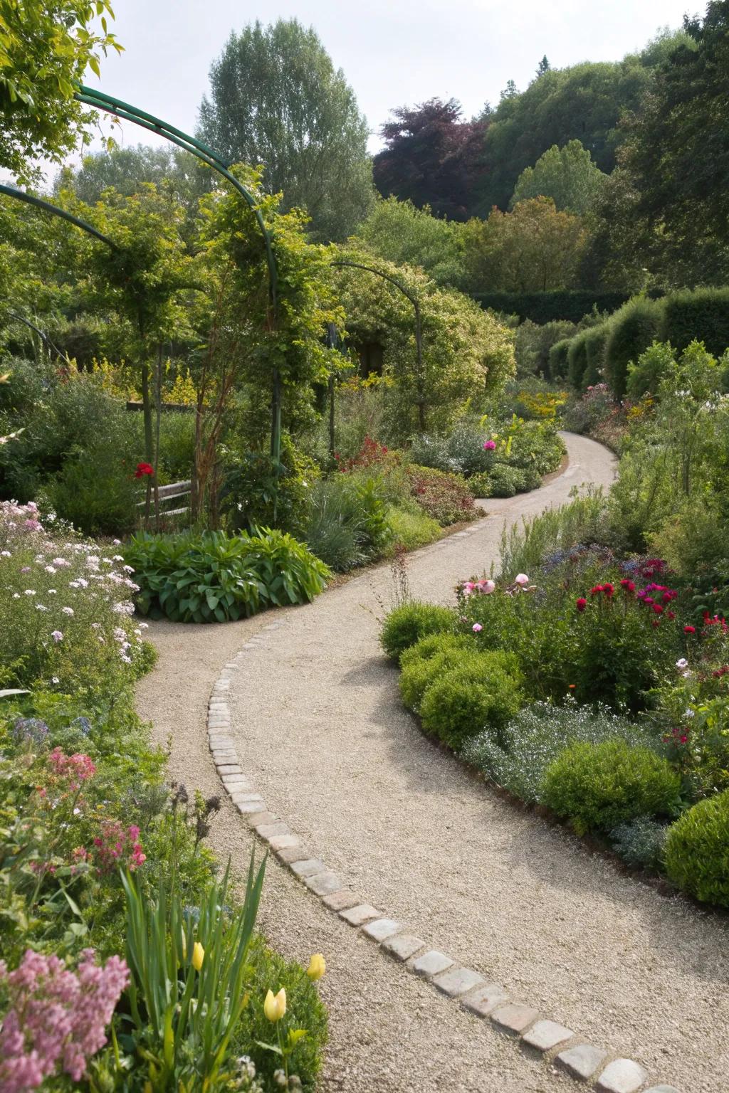 Well-designed pathways enhance both the beauty and functionality of a garden.