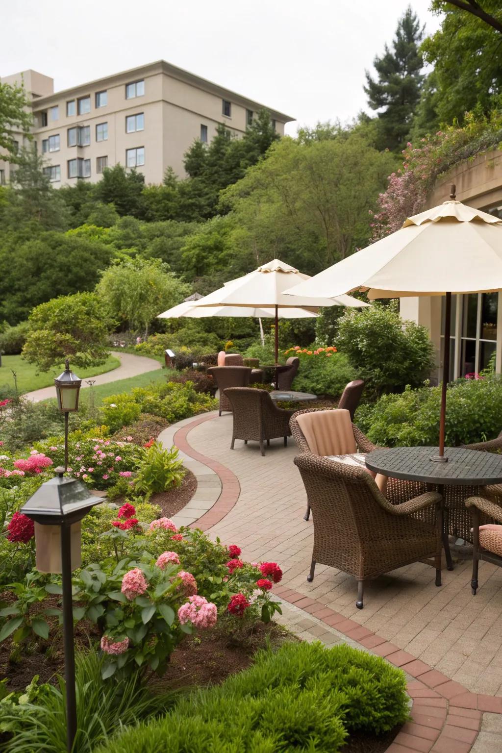 Comfortable seating areas offer guests a perfect spot to relax.