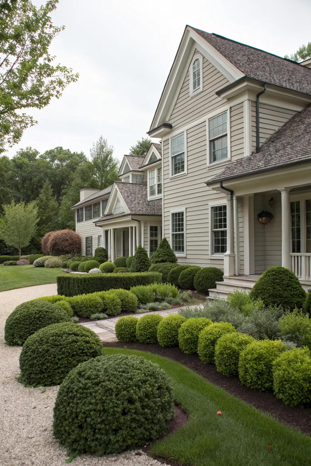 Timeless neutrals create a sophisticated and elegant look.