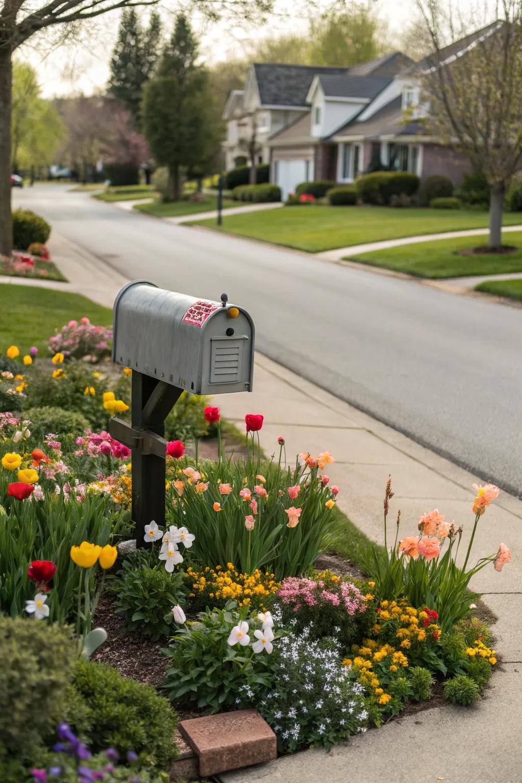 Keep it fresh with seasonal flowers.
