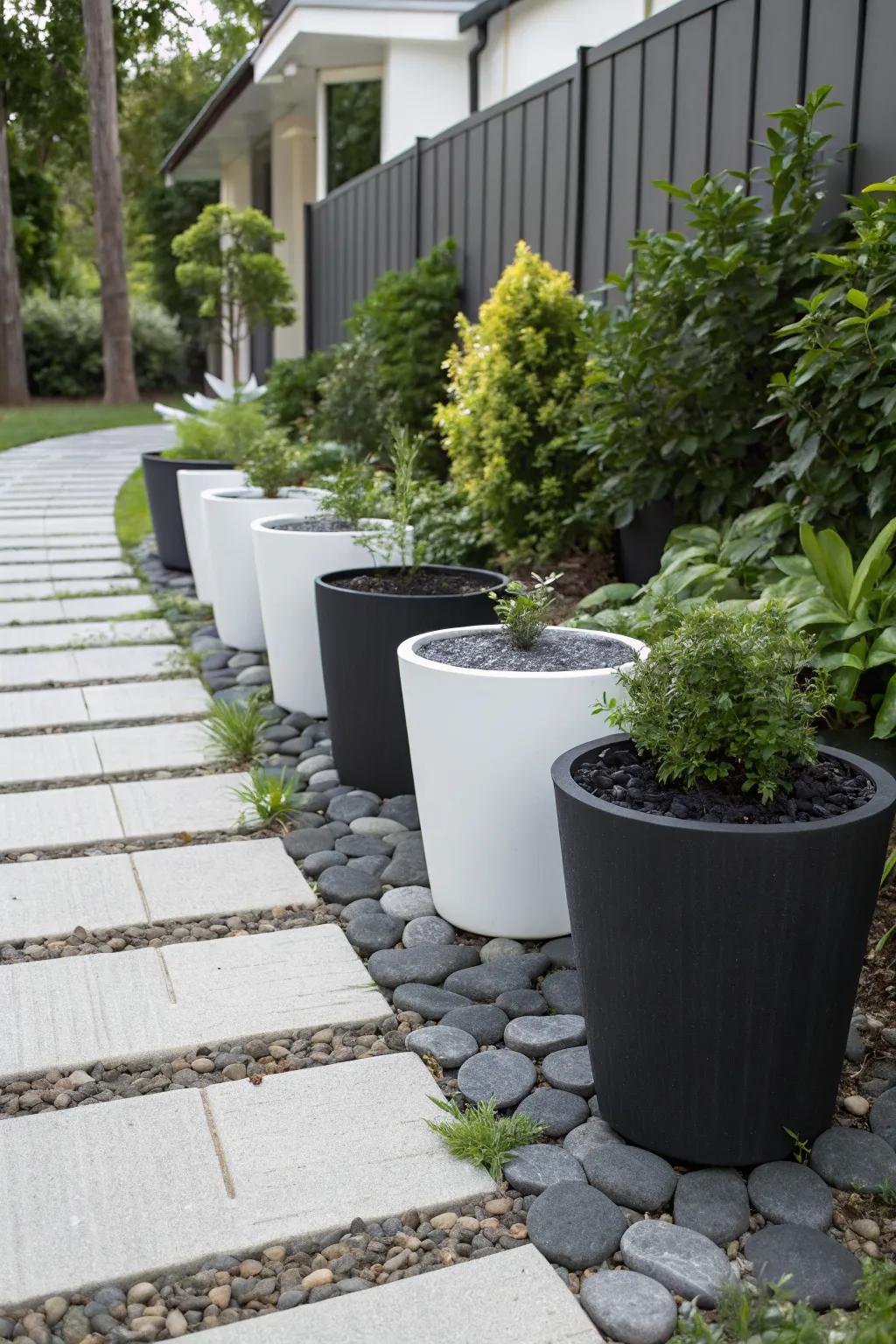 Sleek monochrome designs for a touch of elegance.