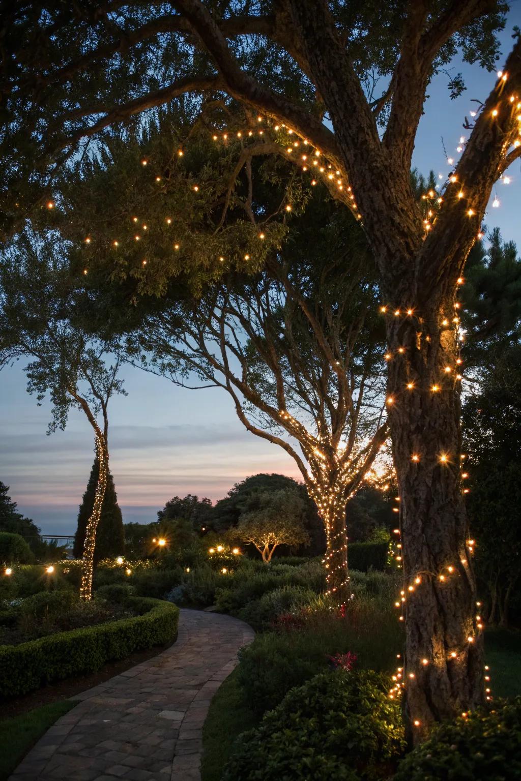 Fairy lights create a whimsical atmosphere in any setting.