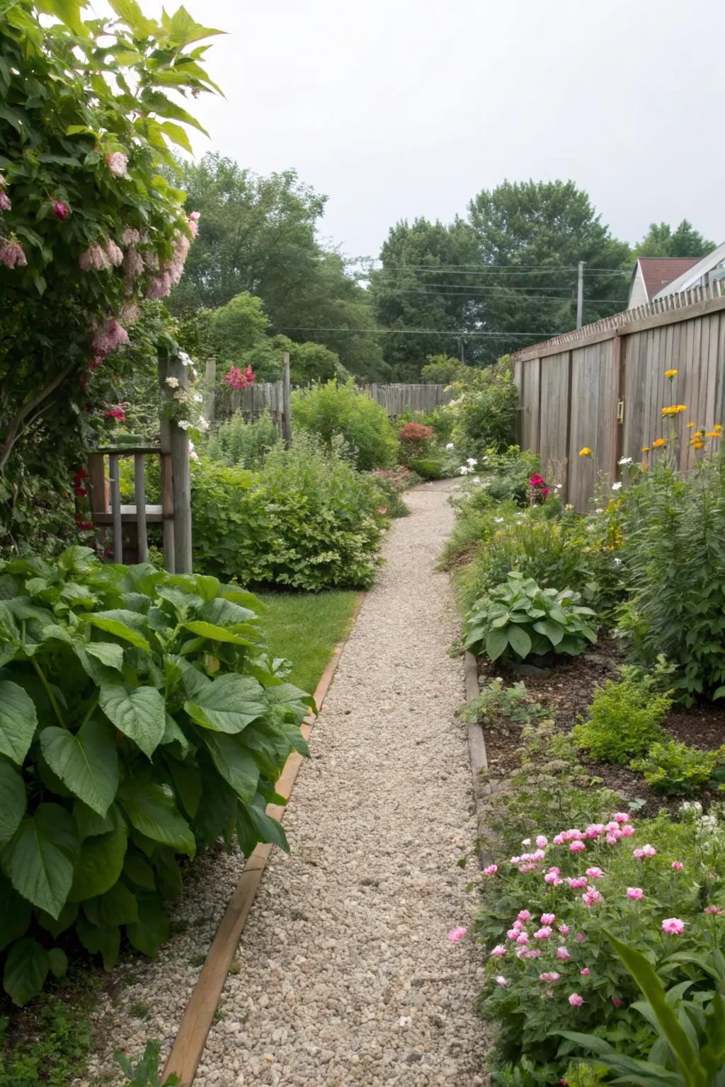 Create a charming path with affordable gravel.