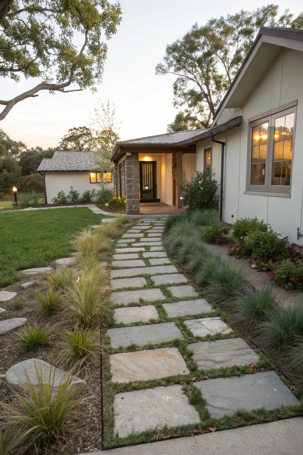 Defined pathways add charm and guide guests effortlessly.