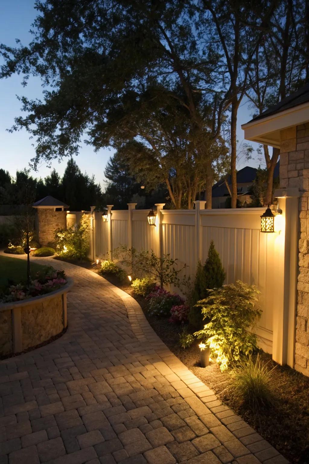 Wall lighting enhances outdoor spaces with warmth and depth.