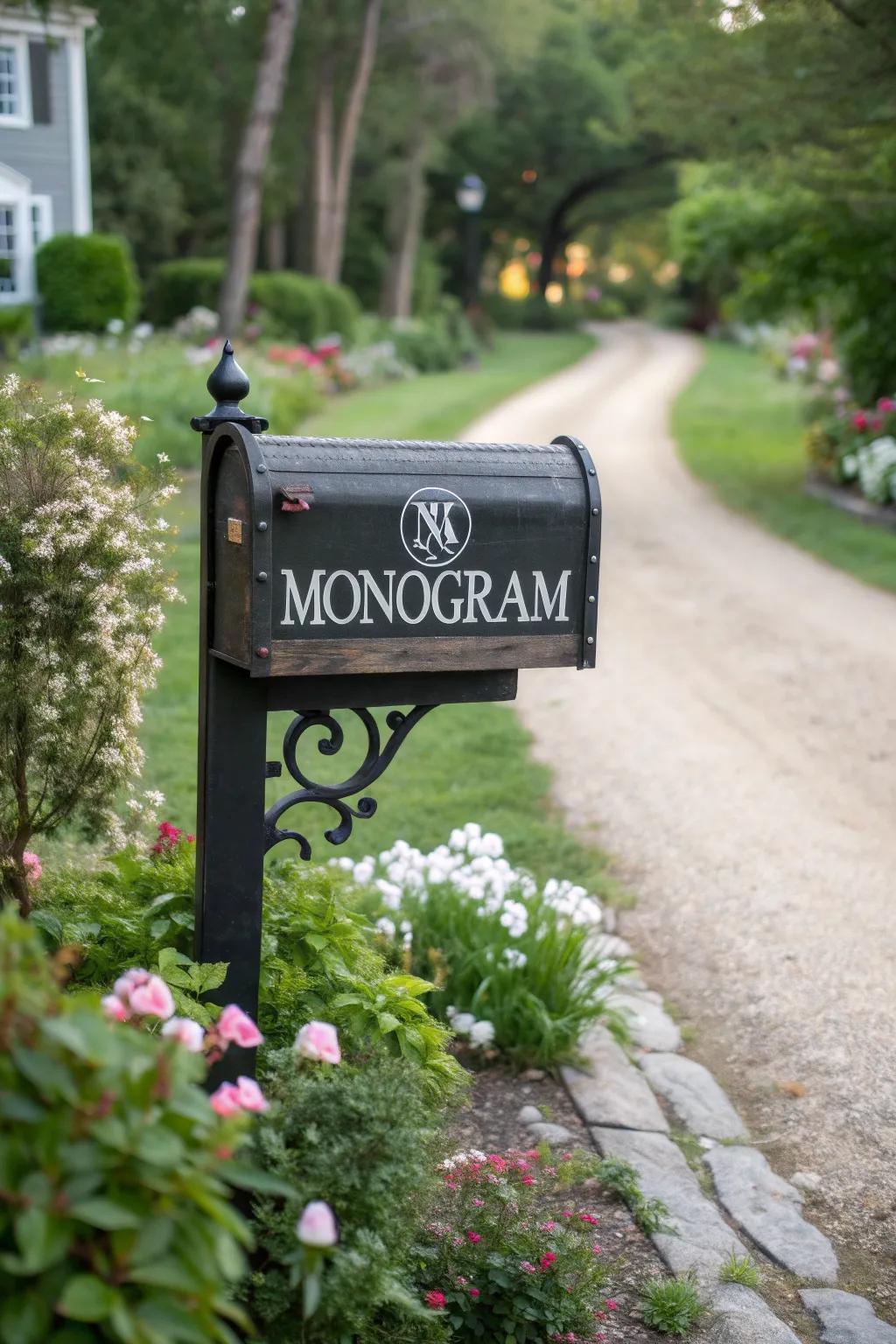 Add a touch of sophistication with a monogram decal.