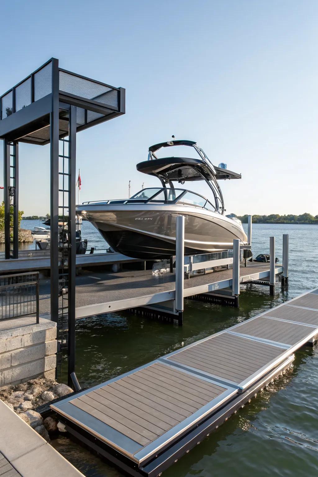 Boat lifts make storing and maintaining your vessel easy and efficient.