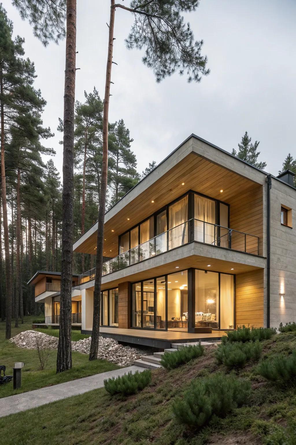 Contemporary lines bring a fresh take on chalet architecture.