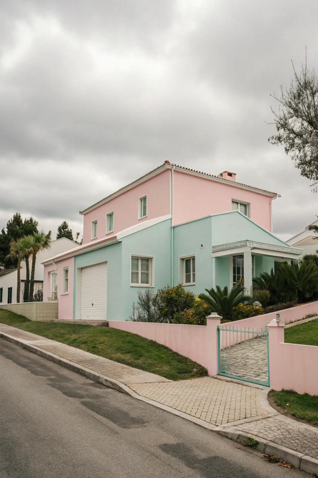 Pastel colors bring a playful charm to modern design.
