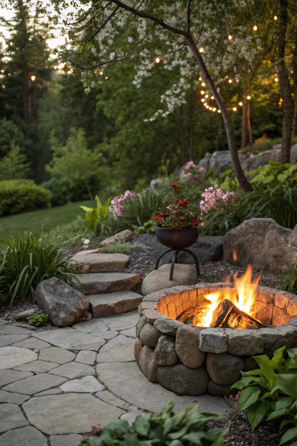 Bringing nature and fire together in harmony.