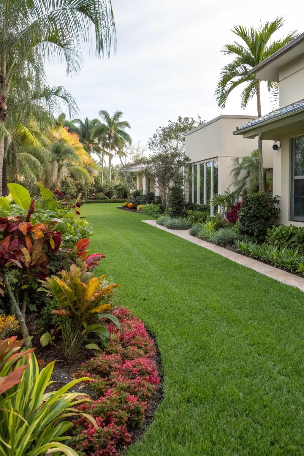 A lush green lawn perfect for relaxation.