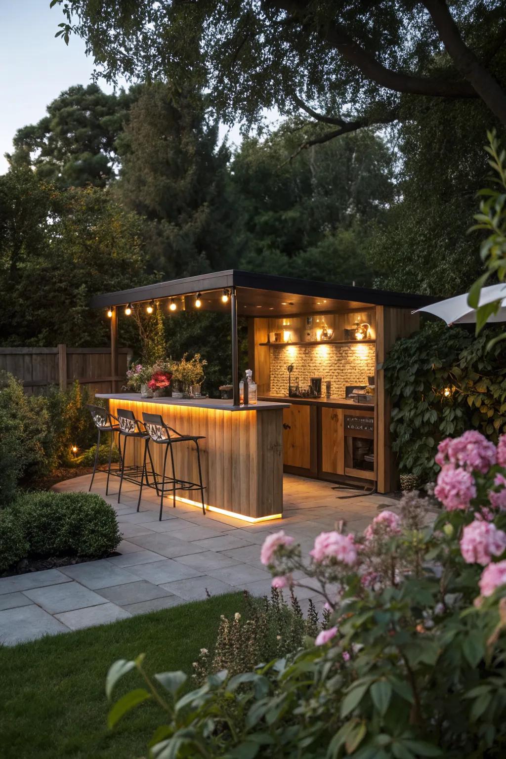 Create a cozy atmosphere with well-placed lighting.