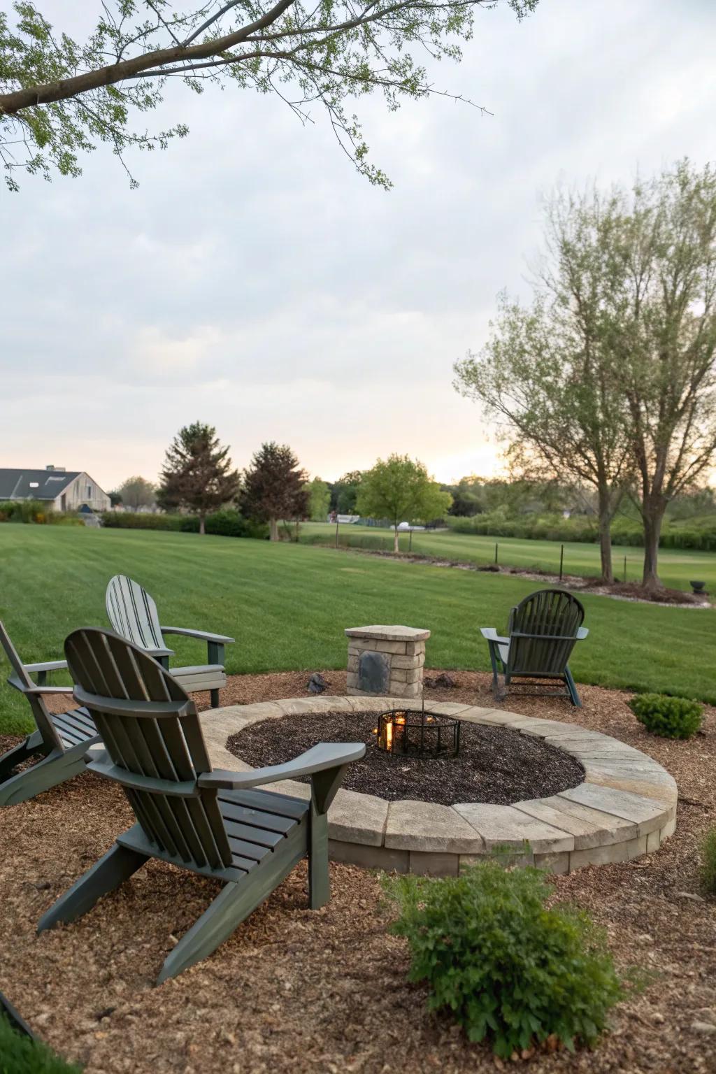 Adirondack chairs provide classic comfort and style.